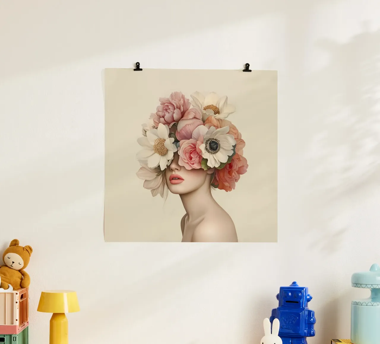 Bellezza eterea in fiore Eleganza poster con telaio in alluminio da Andrea Haase Floral Passion