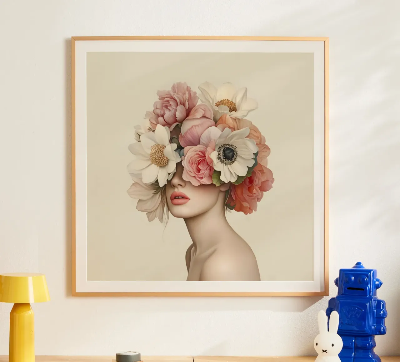Bellezza eterea in fiore Eleganza poster con telaio in alluminio da Andrea Haase Floral Passion