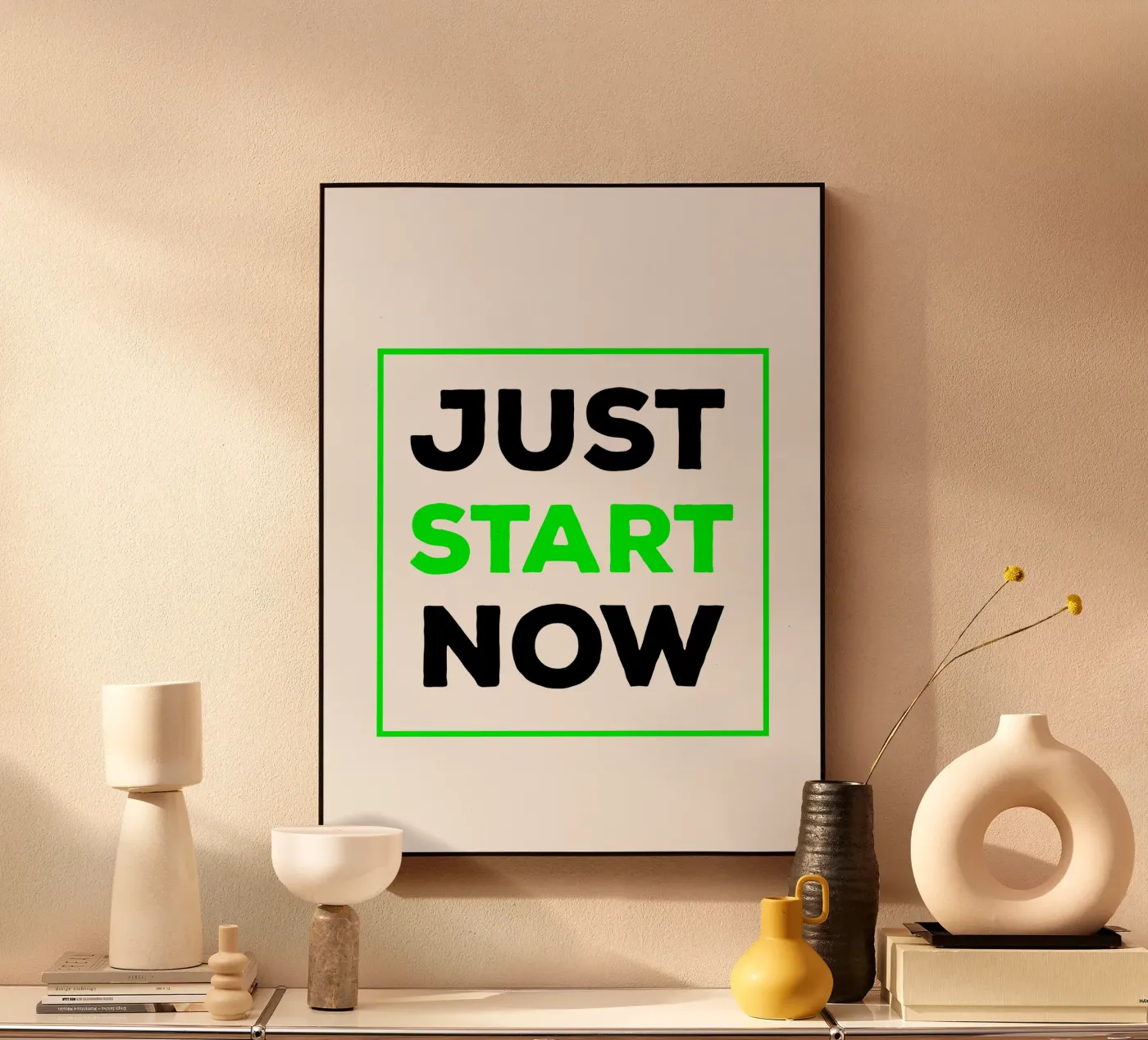 Just start now Acryl-Glas von happieeagle