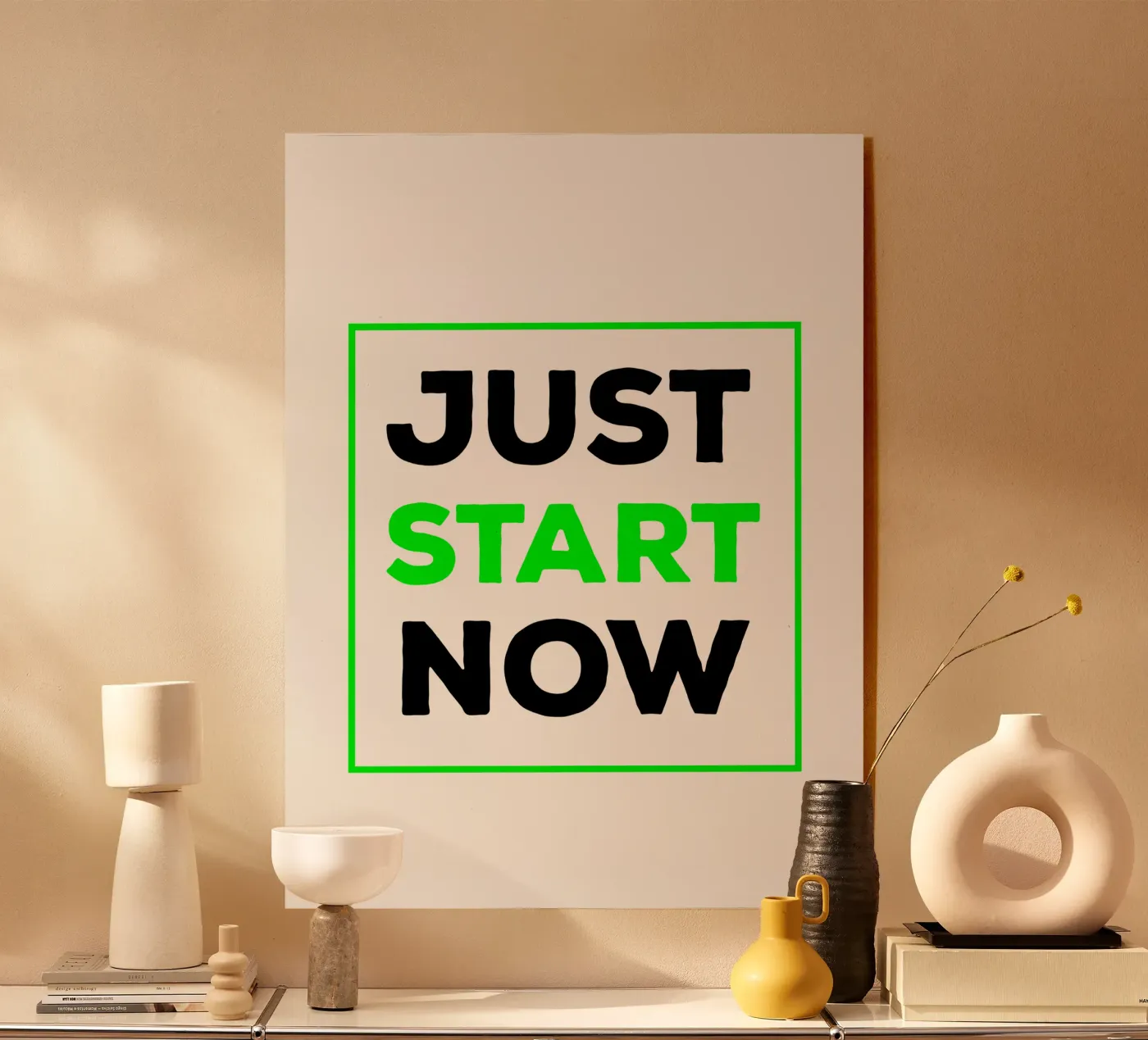 Just start now Acryl-Glas von happieeagle