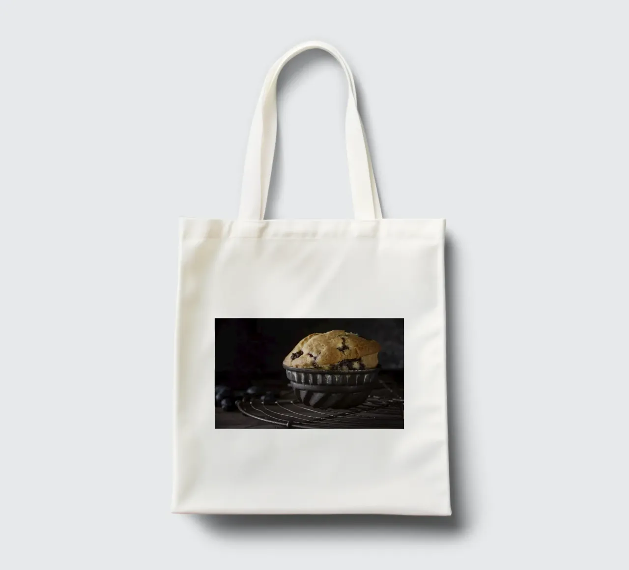 Muffin ai mirtilli borsa in juta da Barbara Buderath Fotodesign