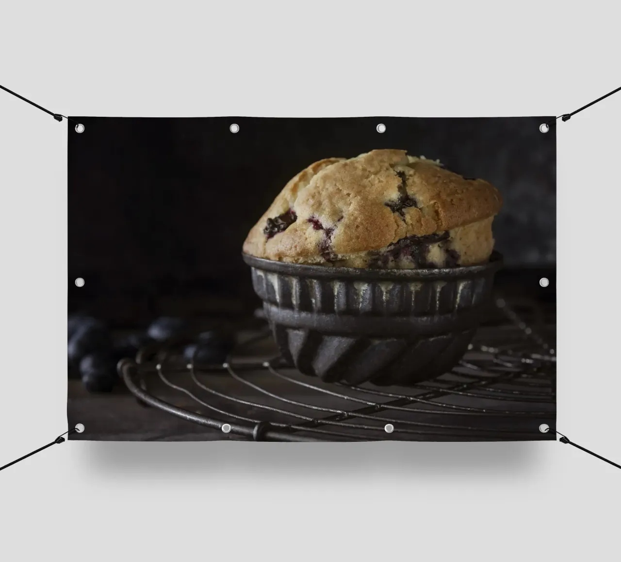 Muffin ai mirtilli telo in pvc da Barbara Buderath Fotodesign