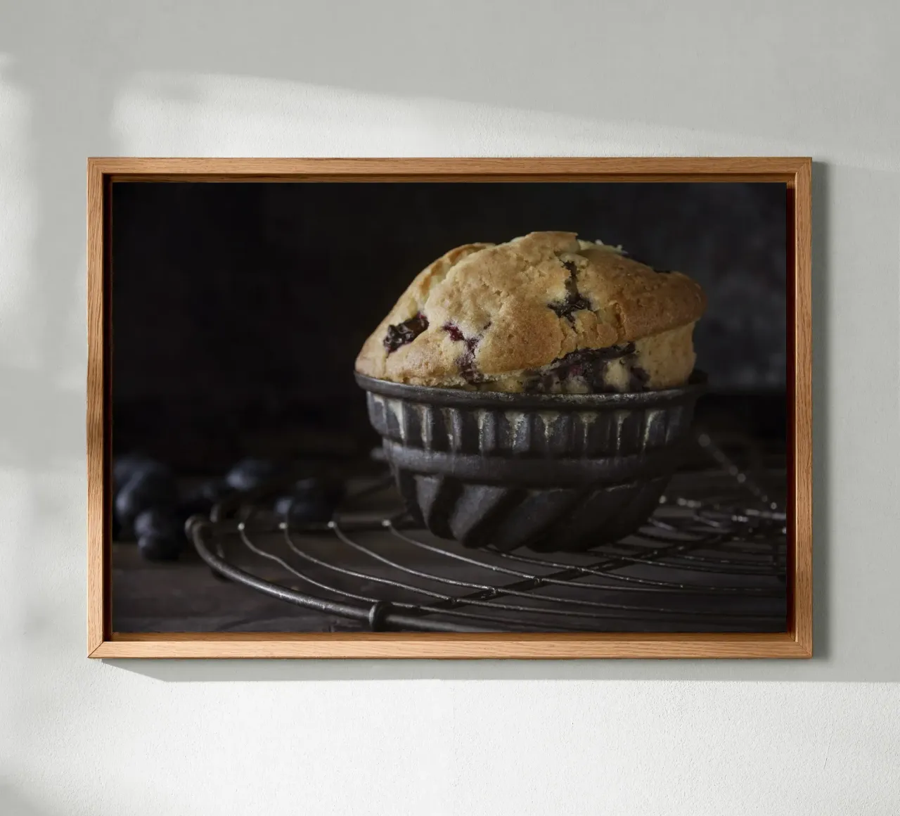 Muffin ai mirtilli tela con Cornice a cassetta da Barbara Buderath Fotodesign