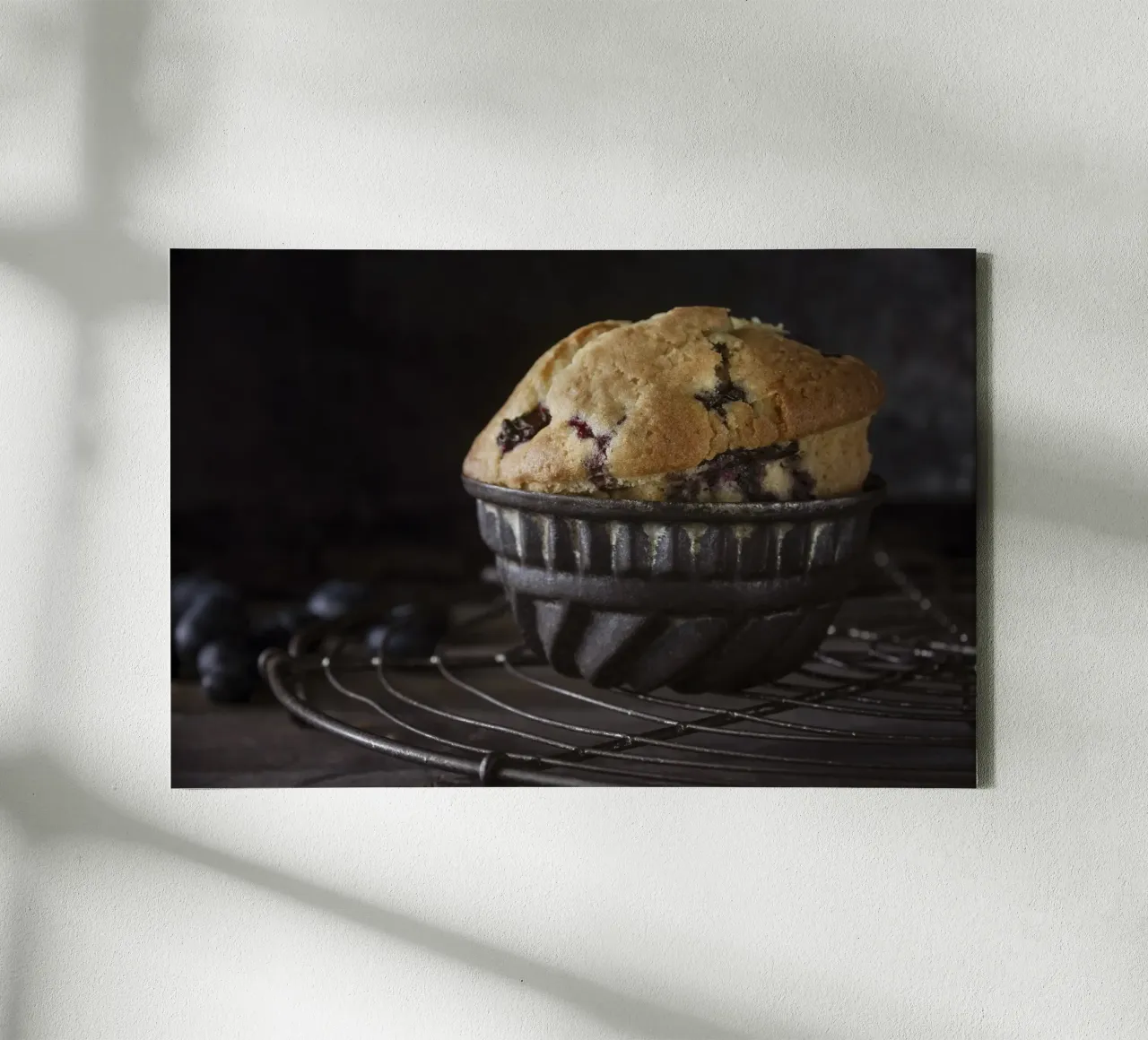Muffin ai mirtilli tela con Cornice a cassetta da Barbara Buderath Fotodesign