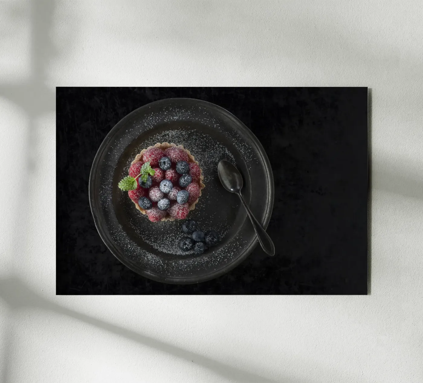 Tartelettes aux framboises panneau forex de Barbara Buderath Fotodesign