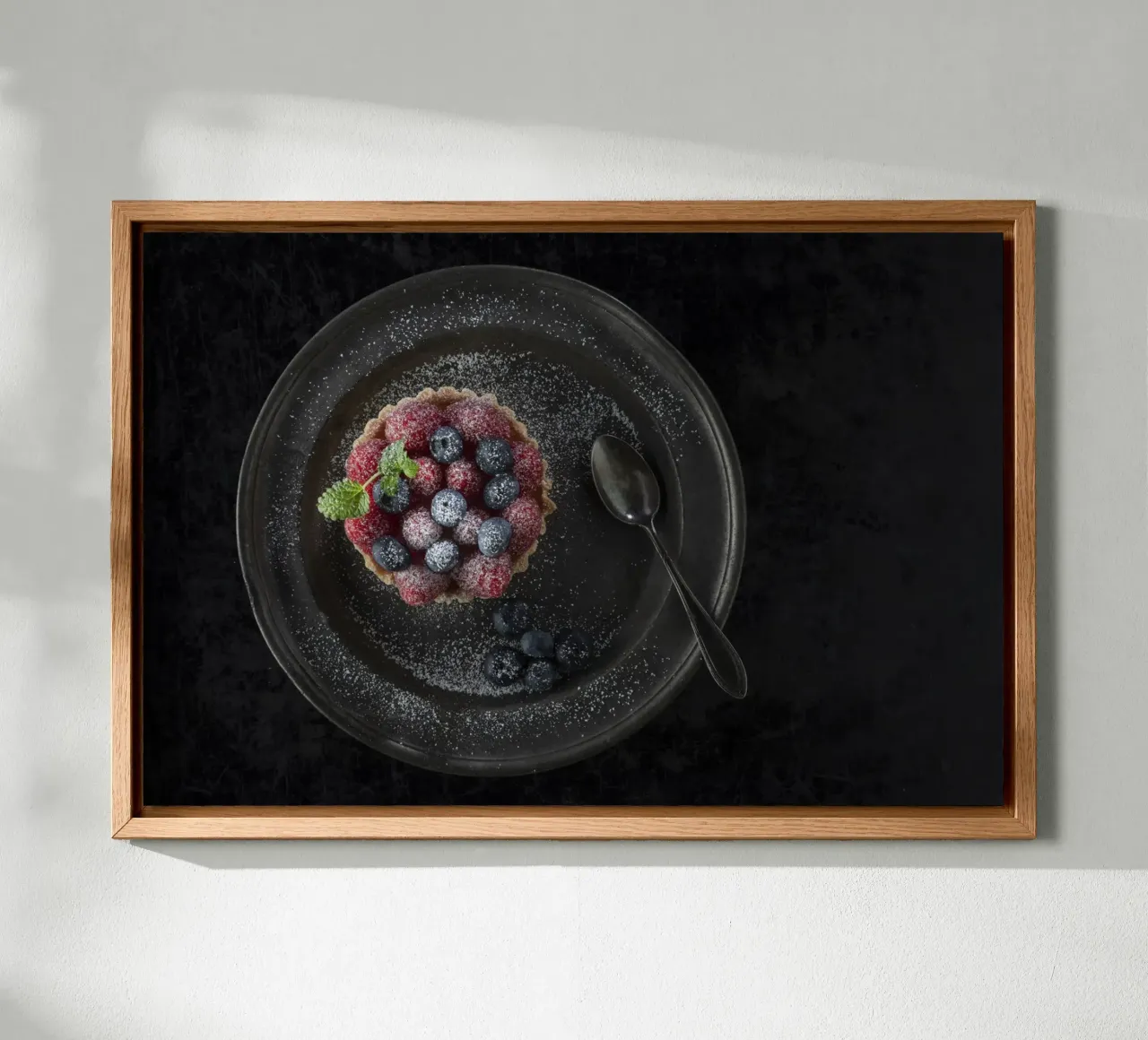 Raspberry tartlets canvas by Barbara Buderath Fotodesign