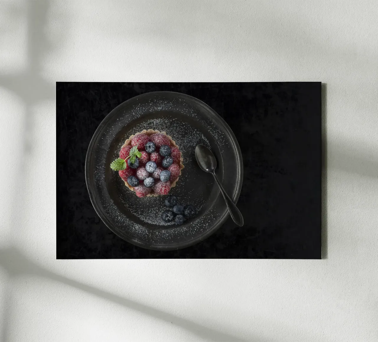 Raspberry tartlets canvas by Barbara Buderath Fotodesign