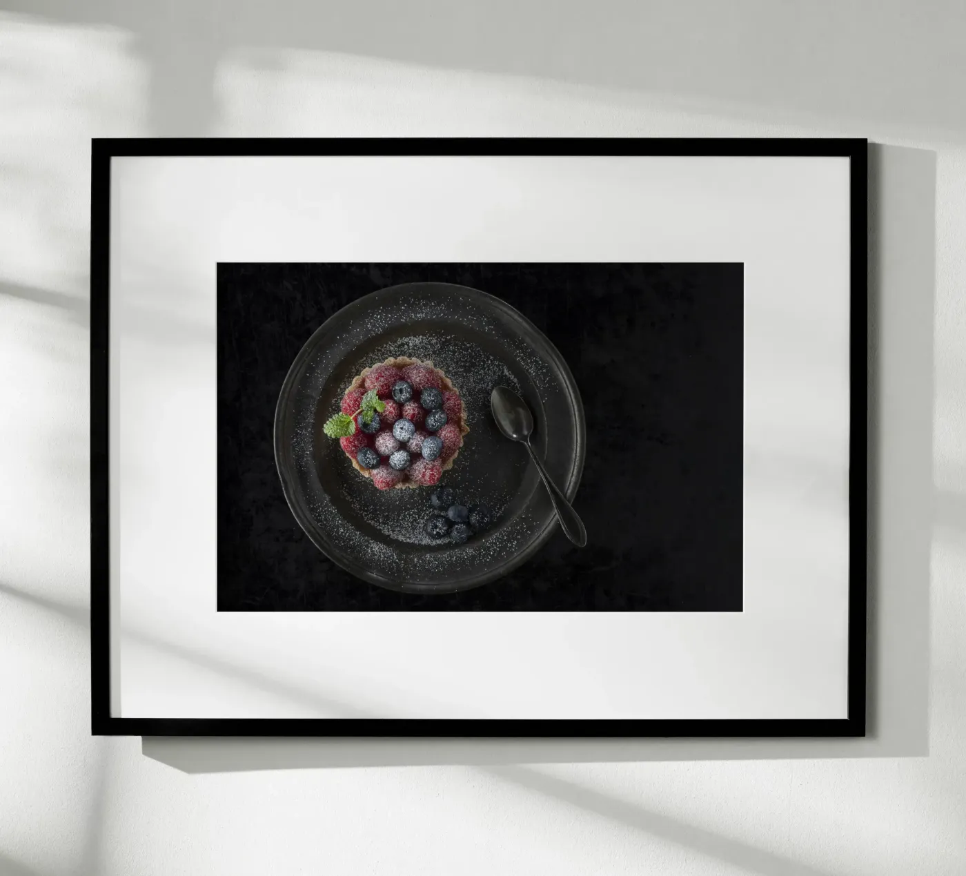 Raspberry tartlets Poster von Barbara Buderath Fotodesign