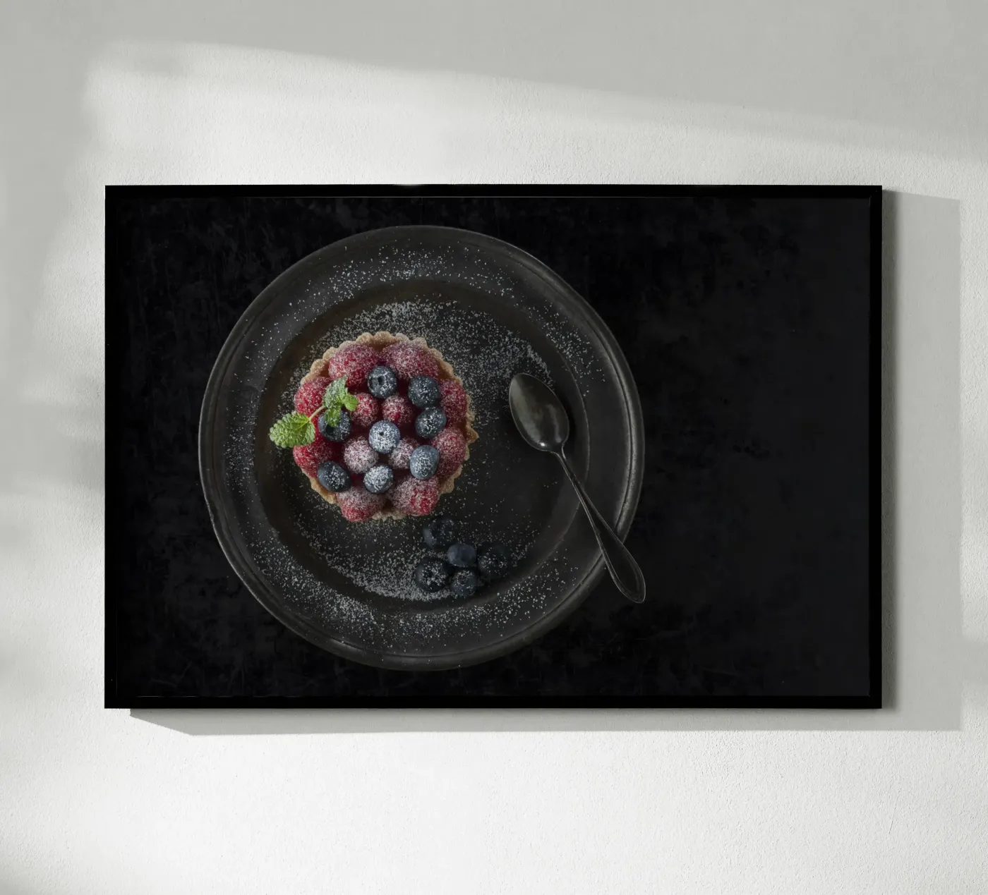 Raspberry tartlets Poster von Barbara Buderath Fotodesign