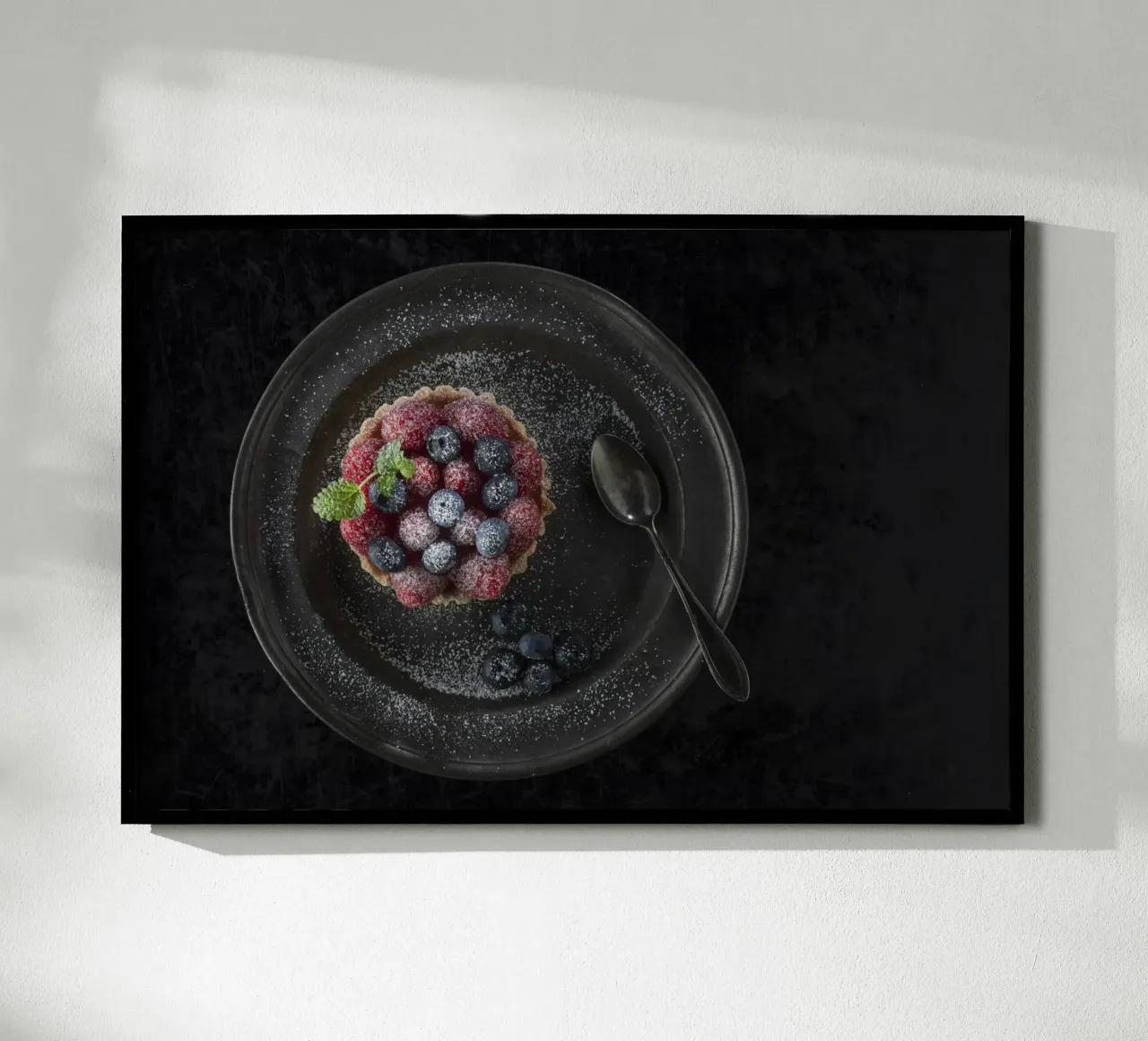 Raspberry tartlets poster by Barbara Buderath Fotodesign