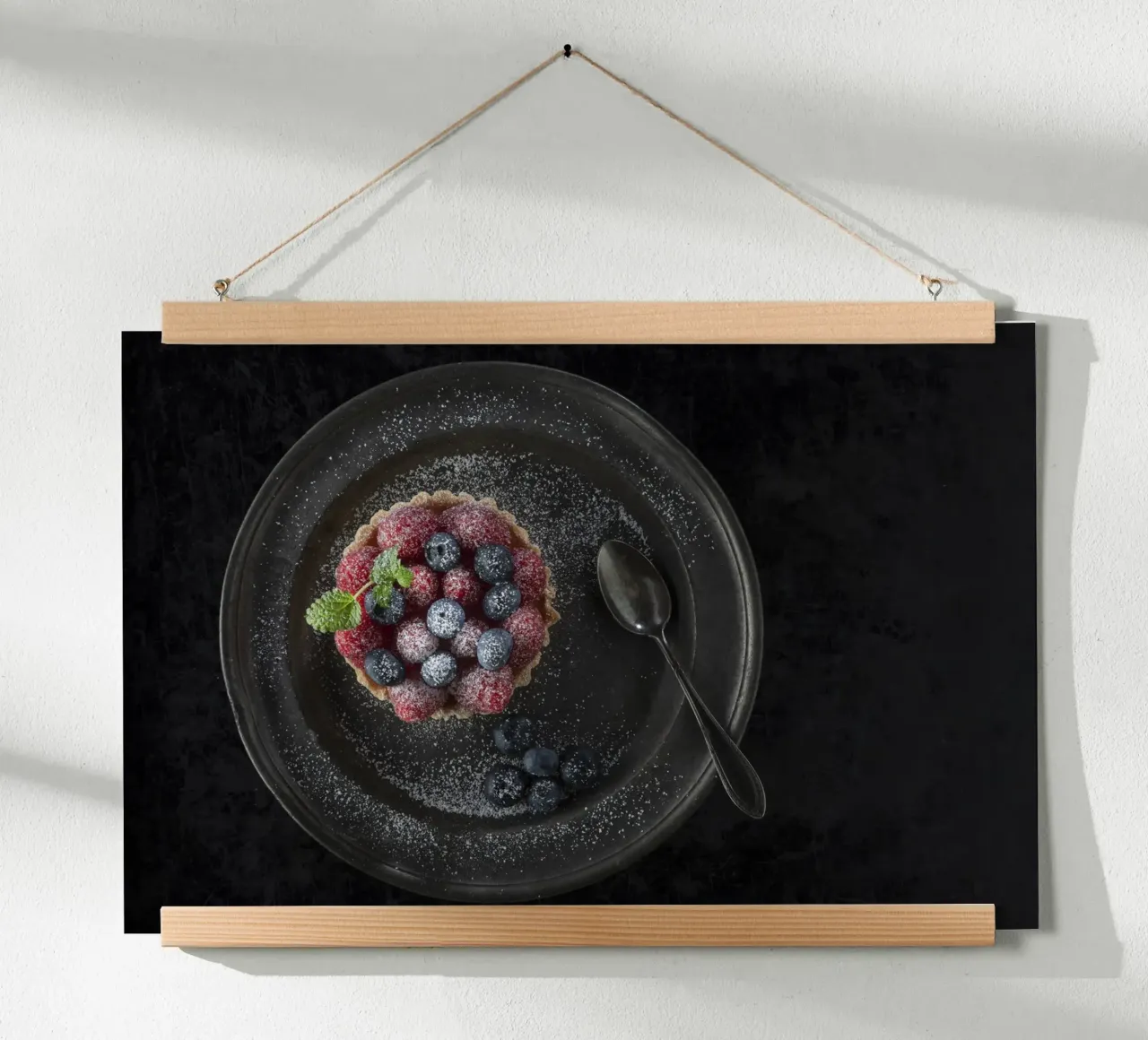 Raspberry tartlets poster by Barbara Buderath Fotodesign