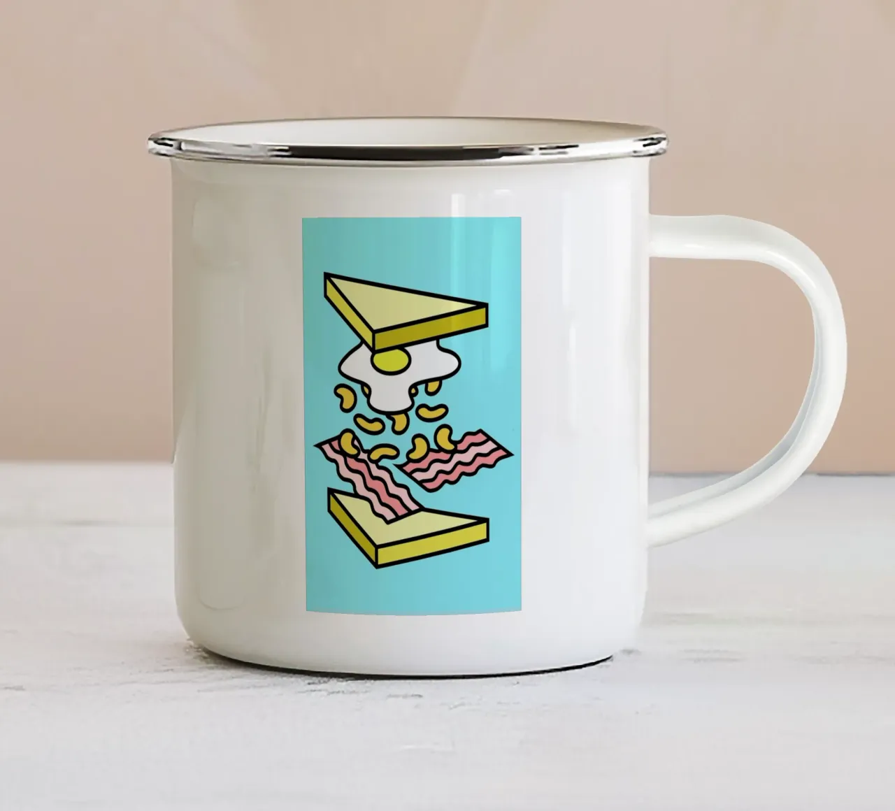 Sandwich tazza in smalto da Jan Luzar