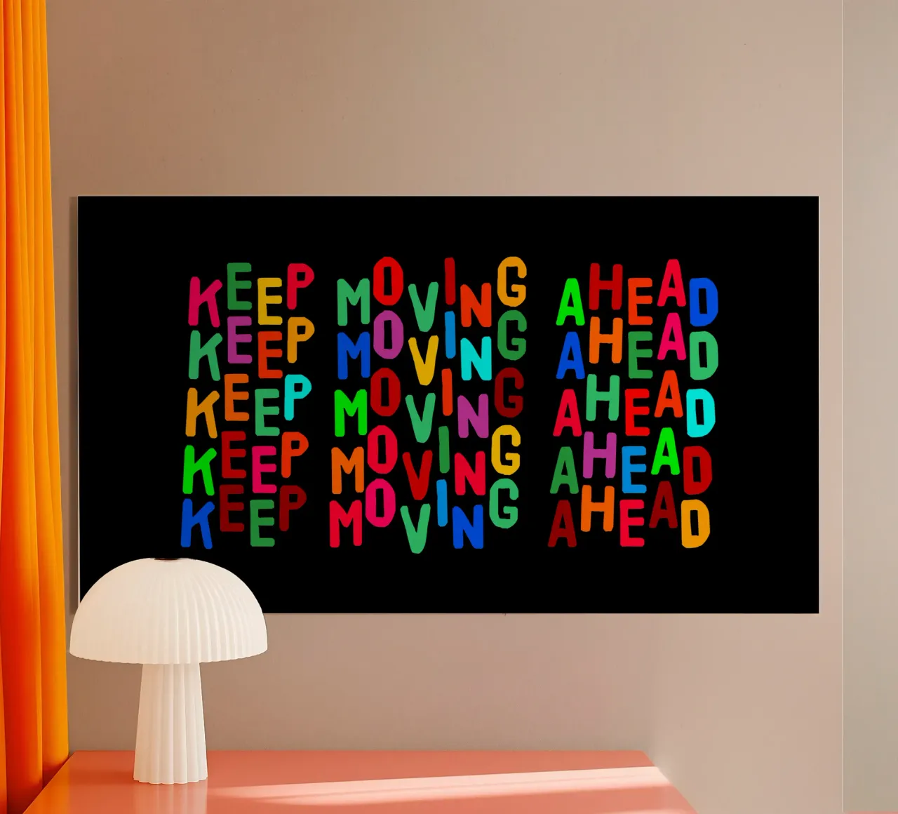 Keep moving ahead acryl van happieeagle