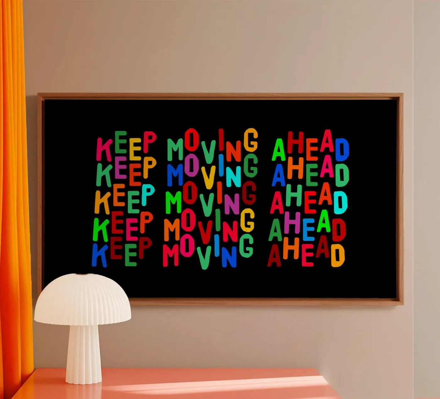 Keep moving ahead tela da happieeagle