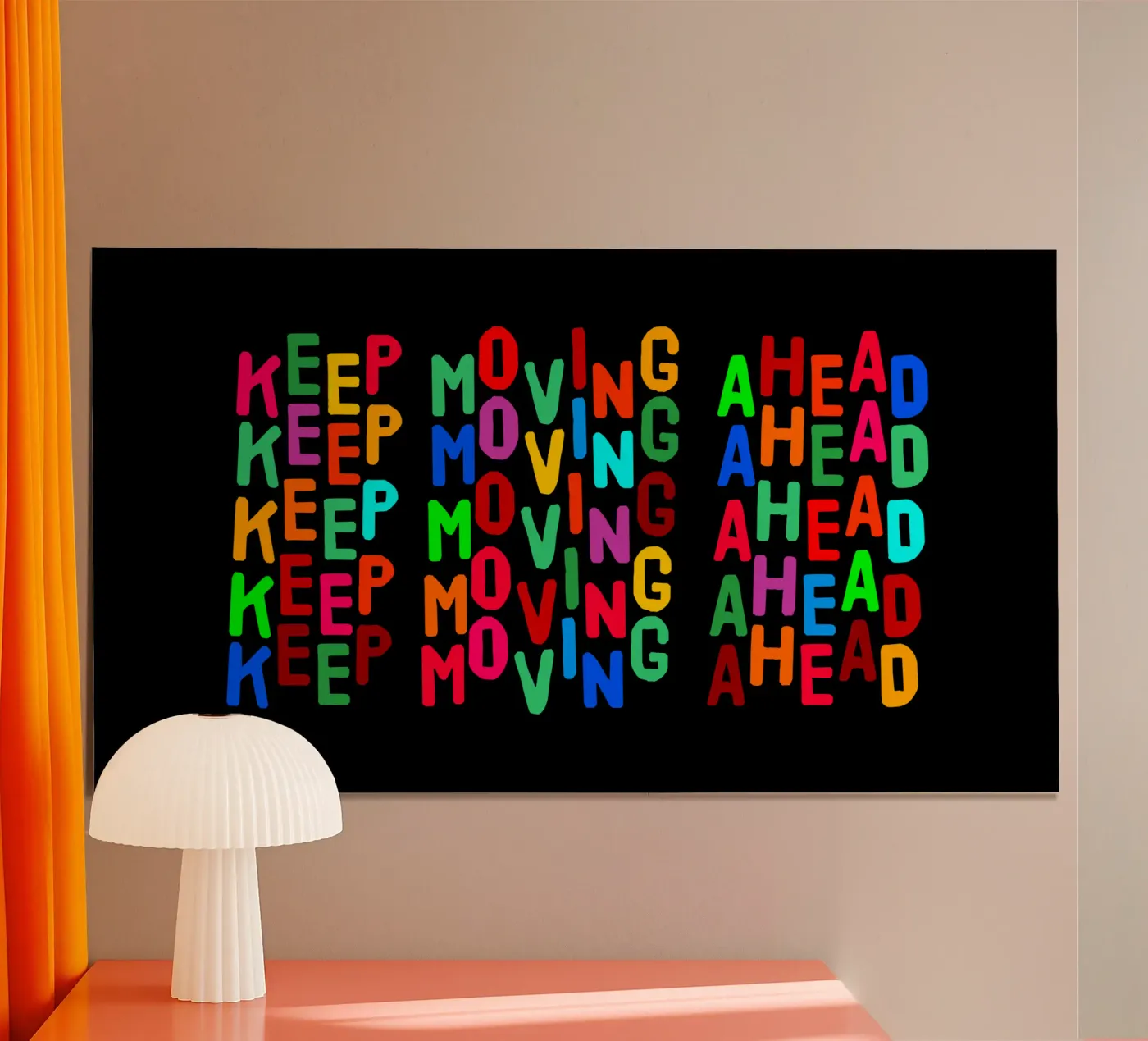 Keep moving ahead poster da happieeagle