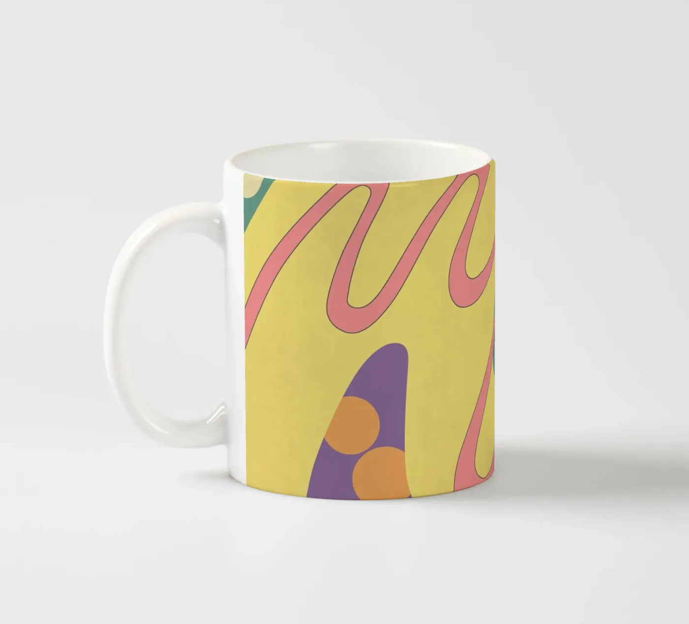 Waves 09 ceramic mug by amini54