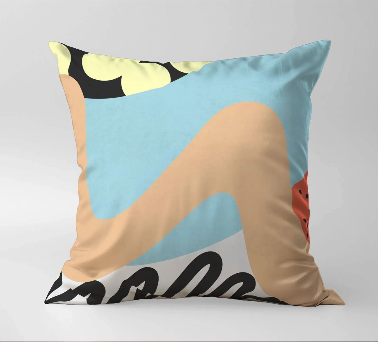 Waves 12 decorative cushion by amini54