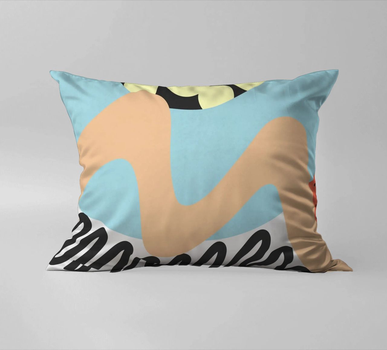 Waves 12 decorative cushion by amini54