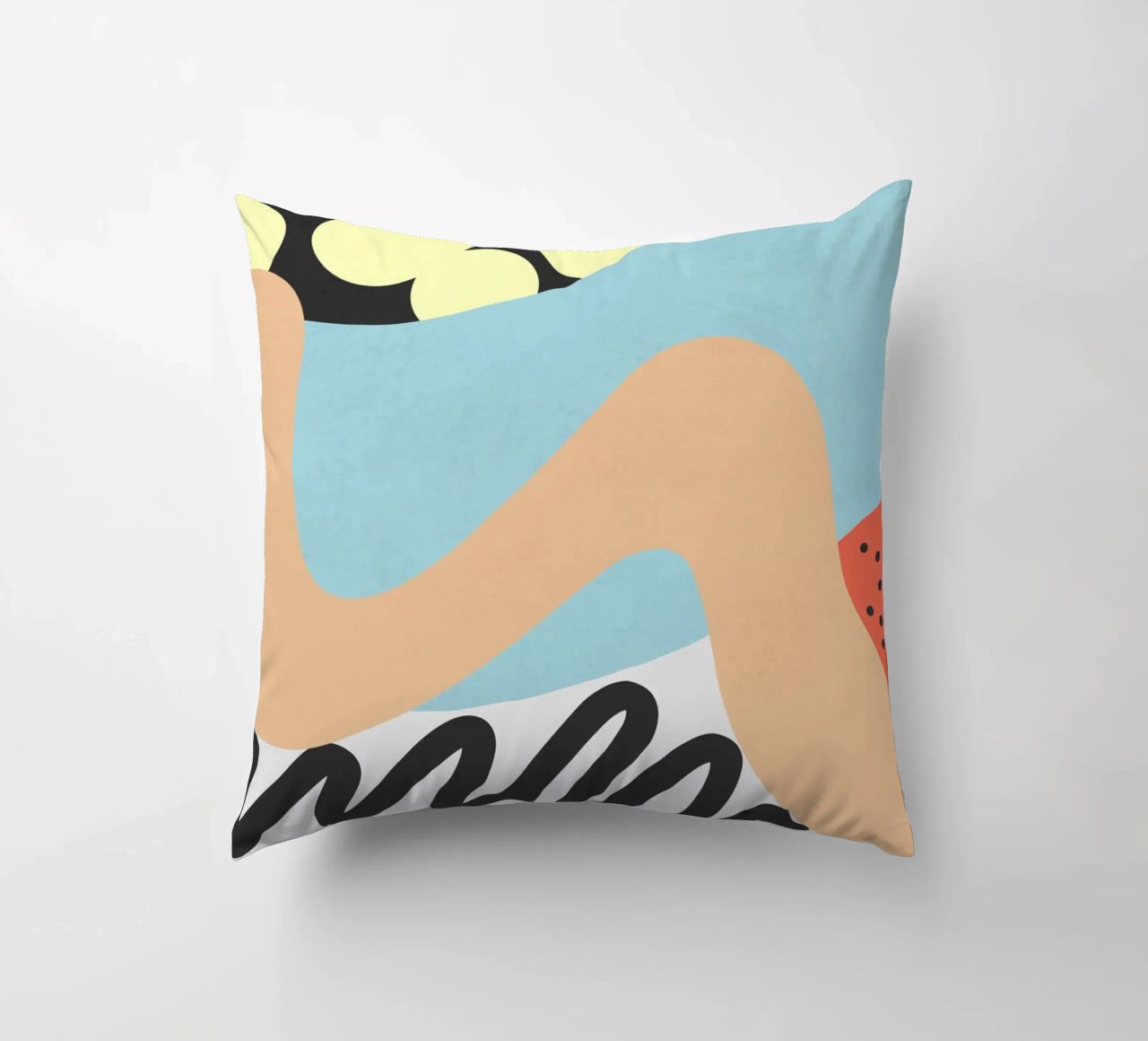 Waves 12 decorative cushion by amini54