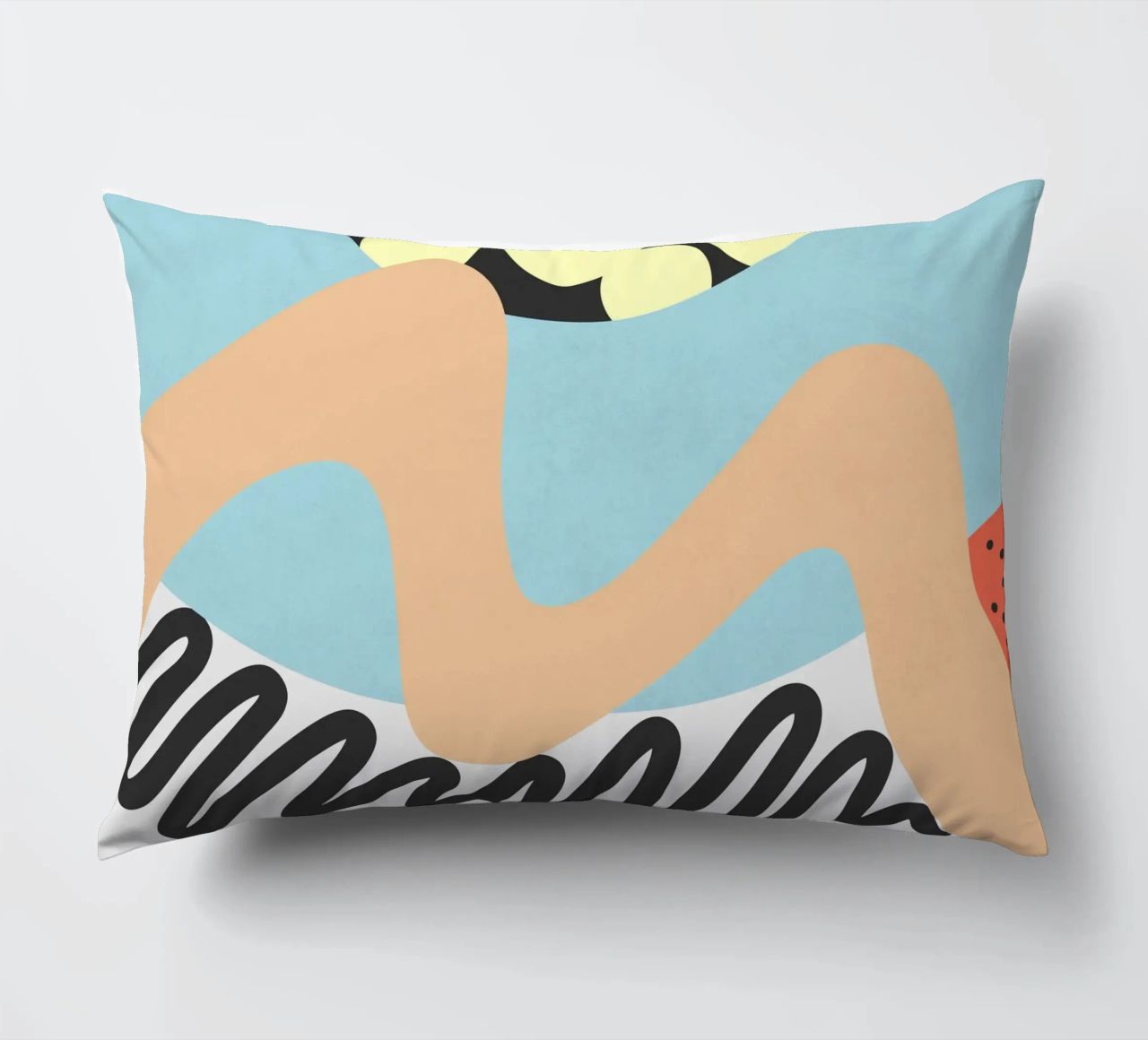 Waves 12 decorative cushion by amini54