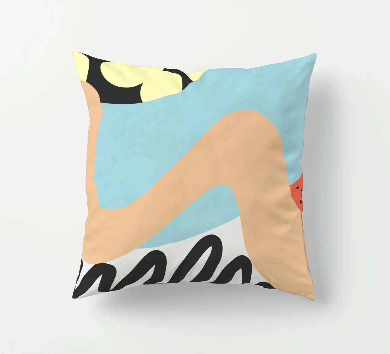 Waves 12 decorative cushion by amini54