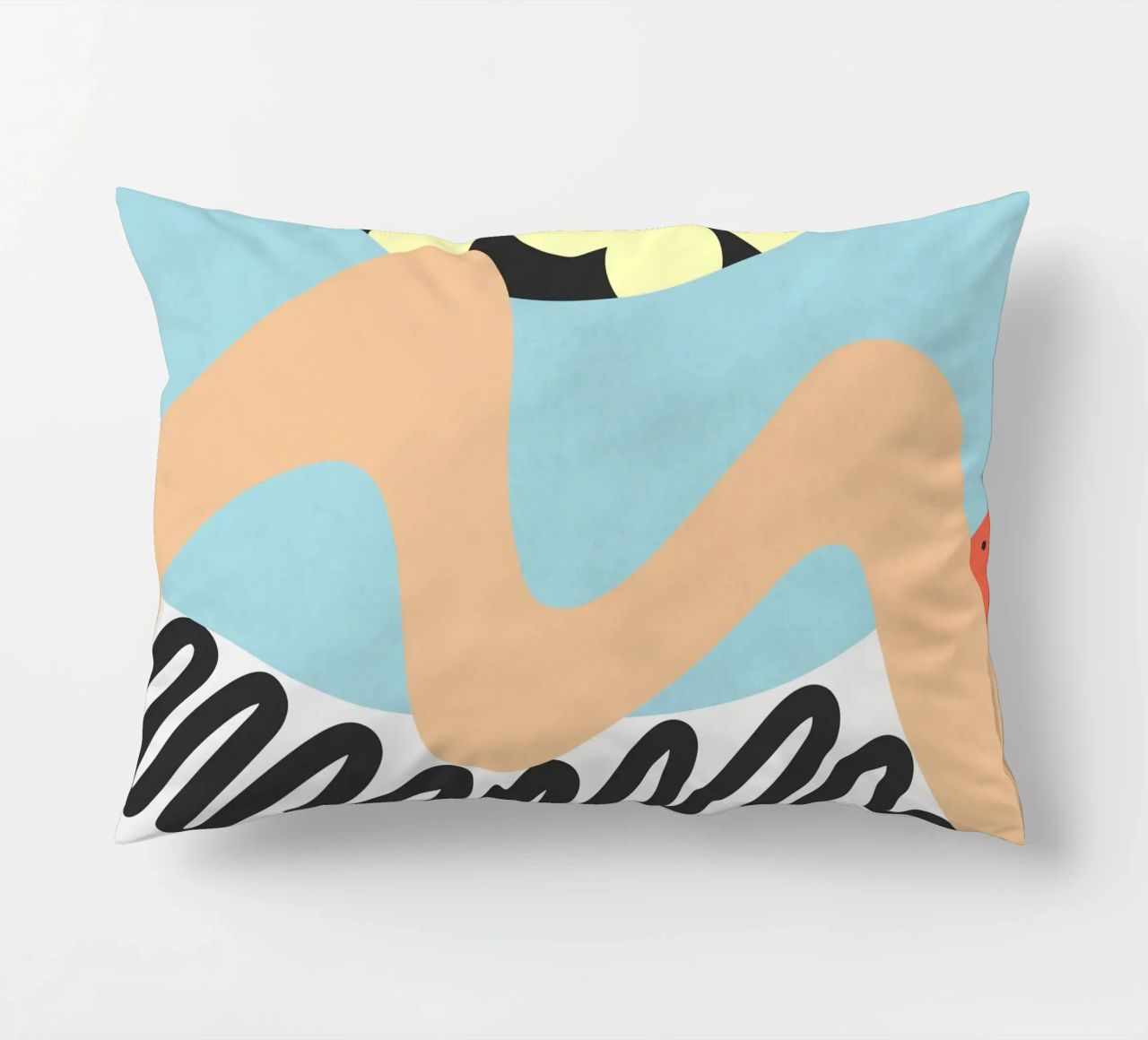 Waves 12 decorative cushion by amini54