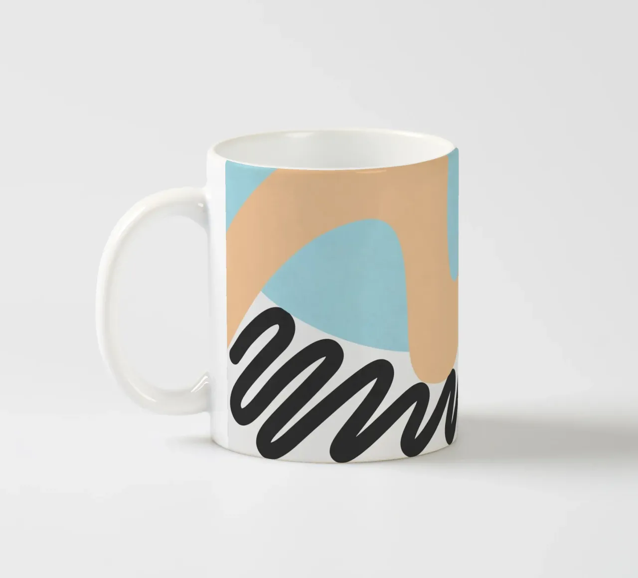 Waves 12 ceramic mug by amini54