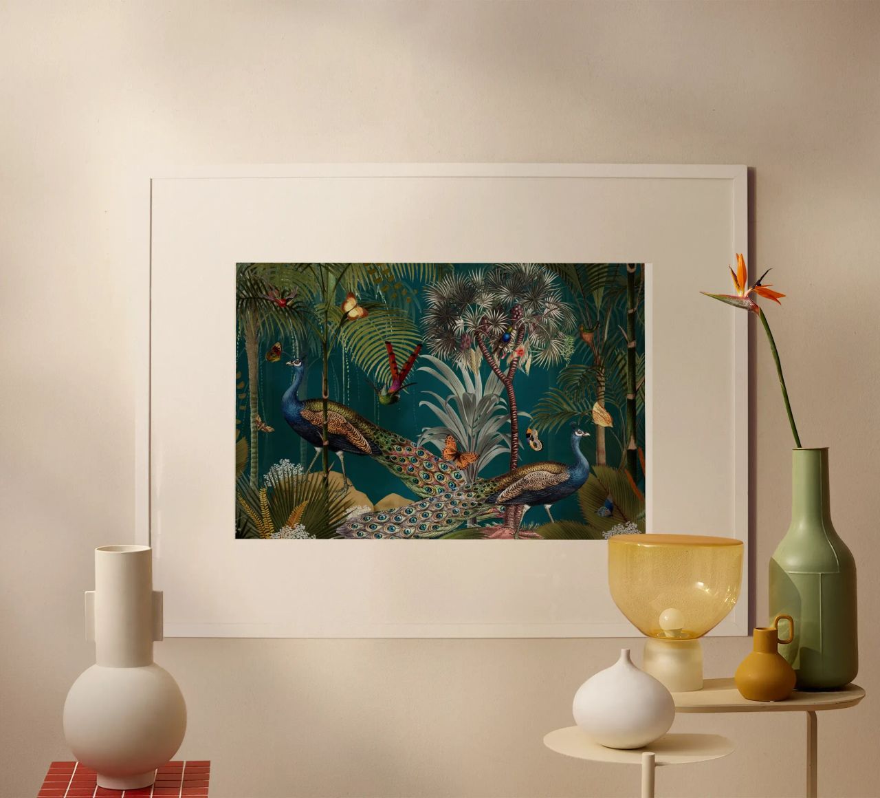 Midnight Vintage Exotic Mystic Jungle poster by Vintage World - Uta Naumann