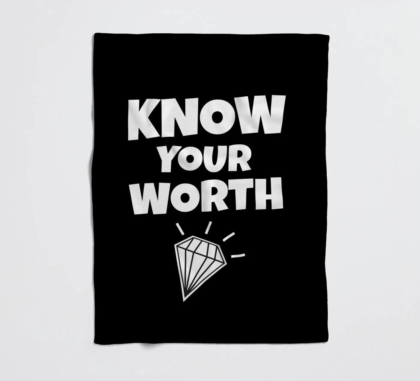 Know your worth fleecedeken van happieeagle