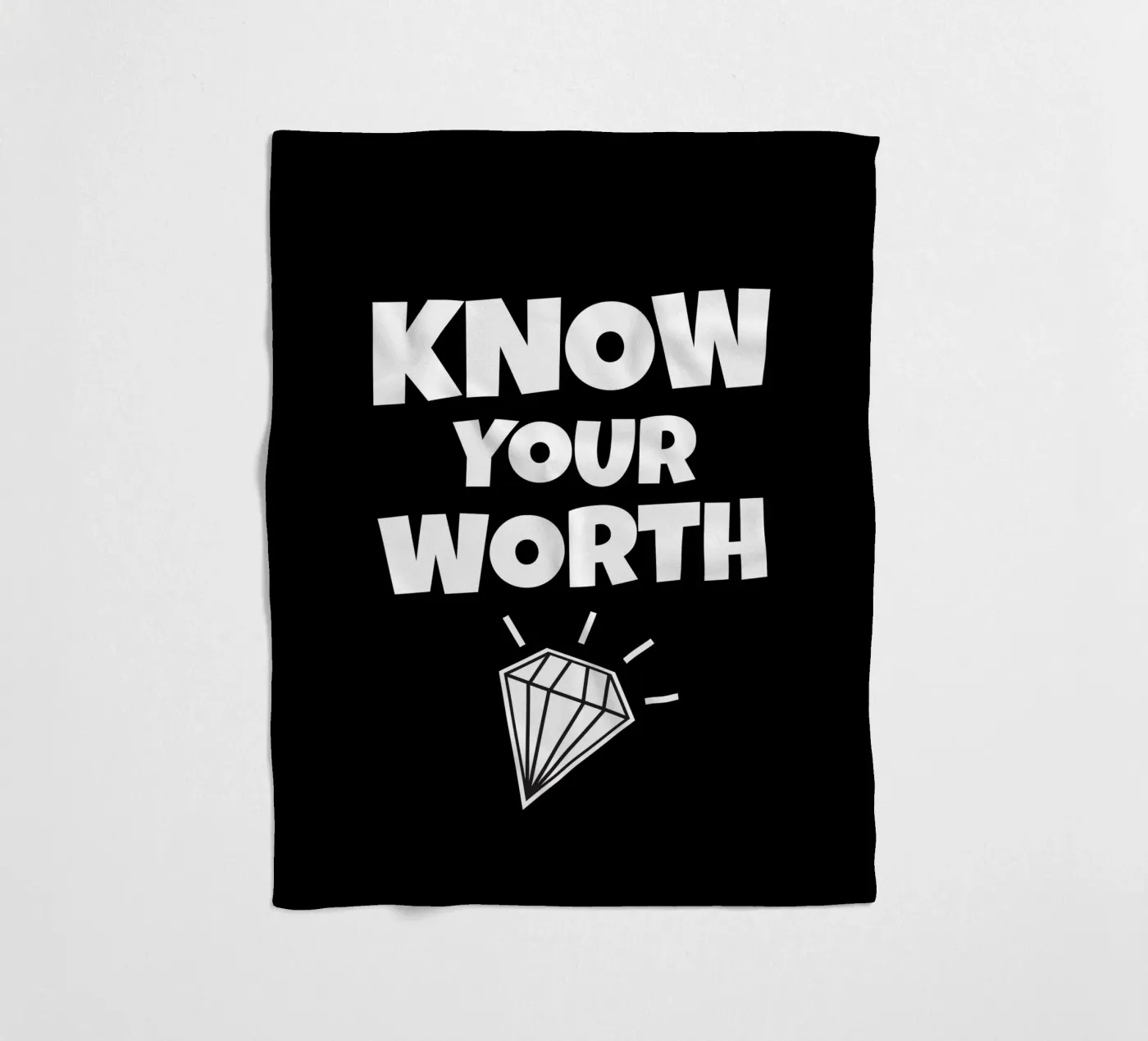 Know your worth fleecedeken van happieeagle