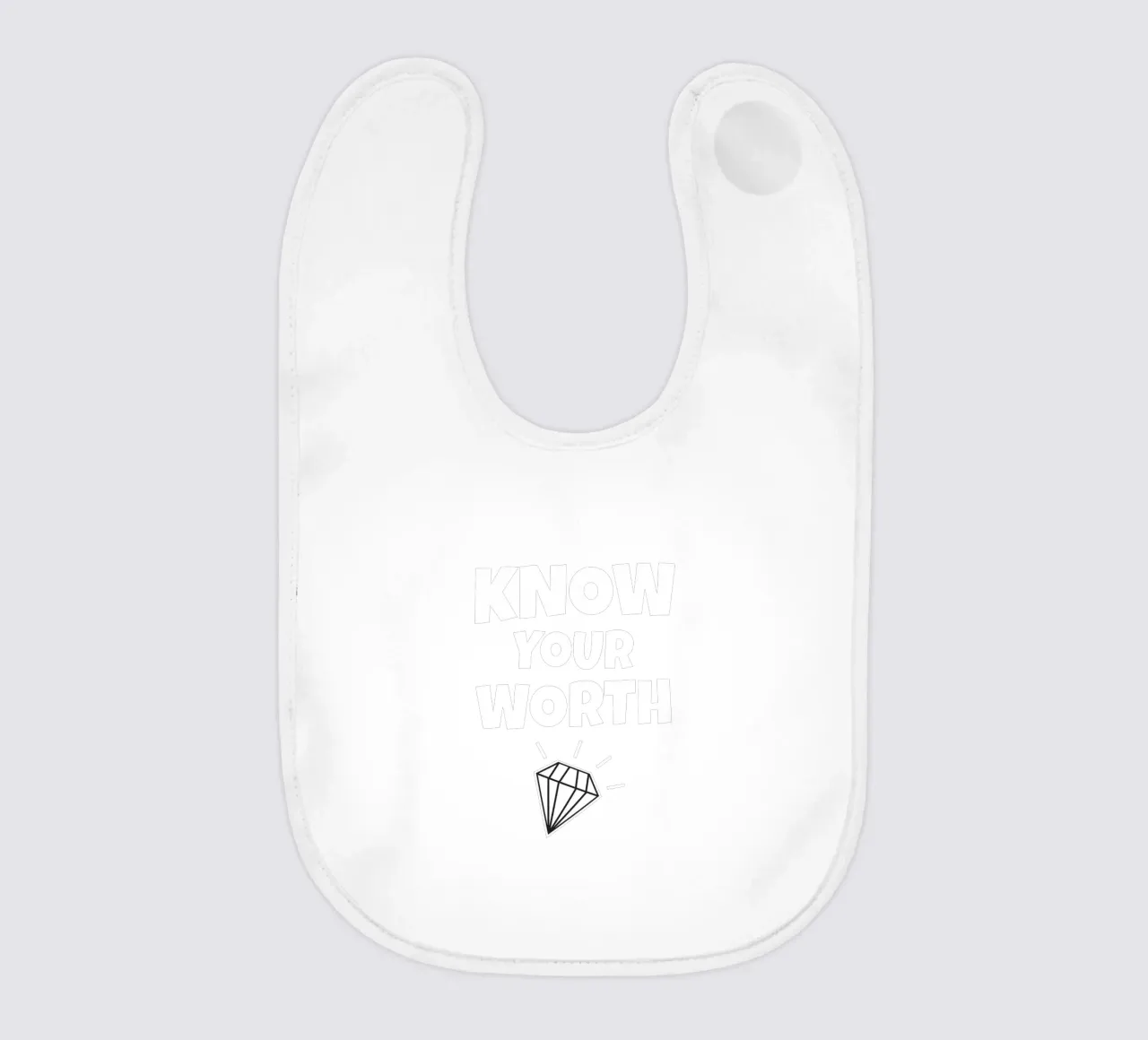 Know your worth bavaglino da happieeagle