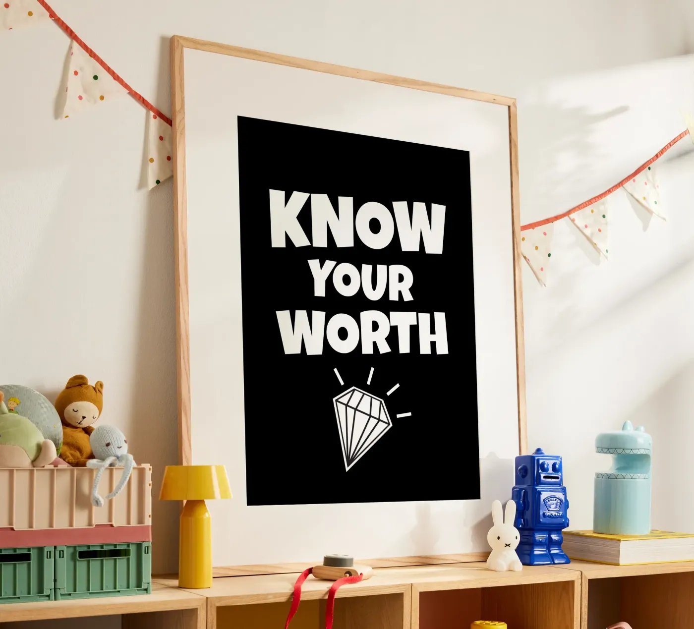 Know your worth poster da happieeagle