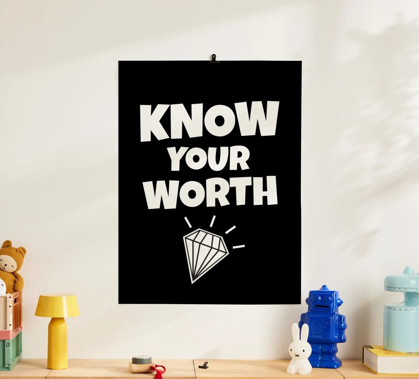 Know your worth poster da happieeagle