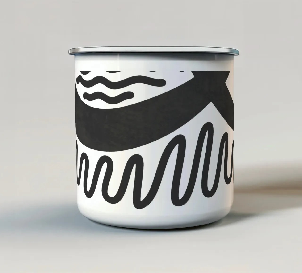 Onde 19 tazza in smalto da amini54