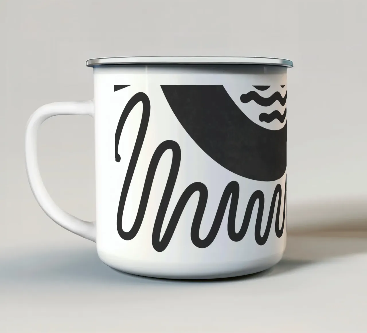 Onde 19 tazza in smalto da amini54