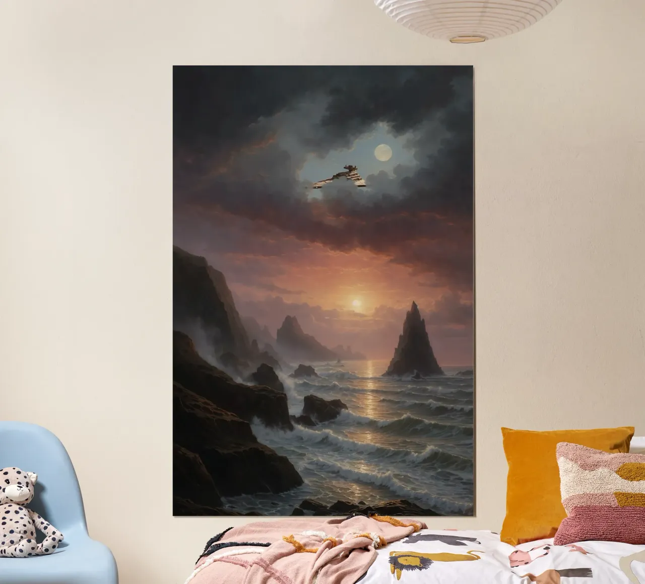 Dawn of the Empire: Battle Cruiser Horizon | Limited Edition poster with aluminum frame by Renaissance Rebel