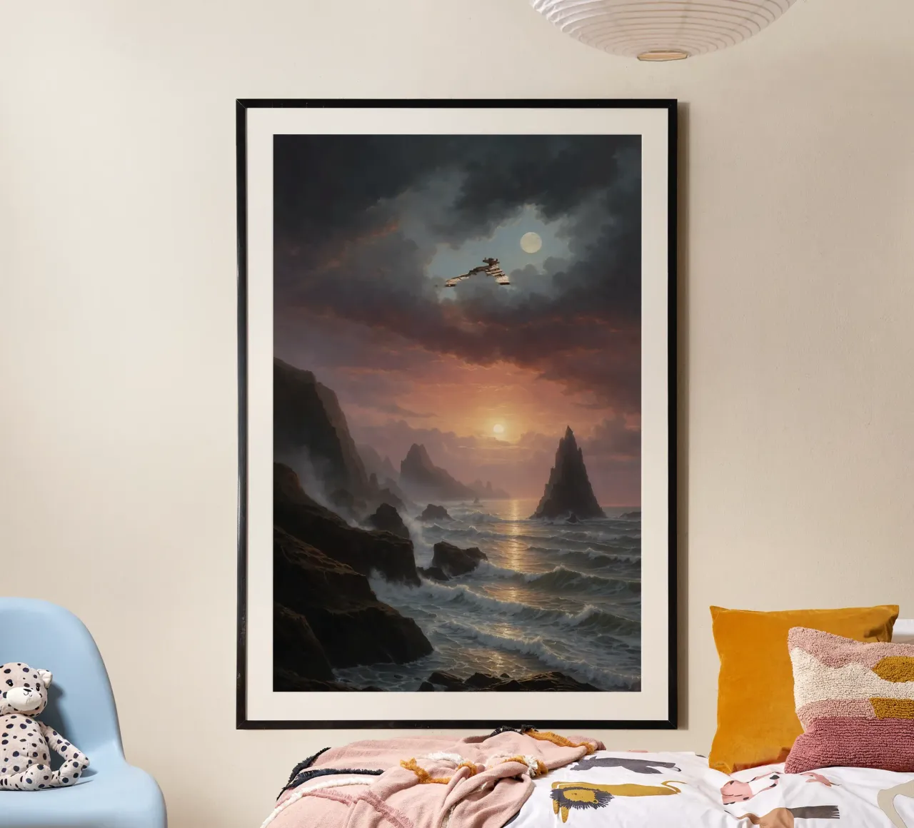 Dawn of the Empire: Battle Cruiser Horizon | Limited Edition poster with aluminum frame by Renaissance Rebel