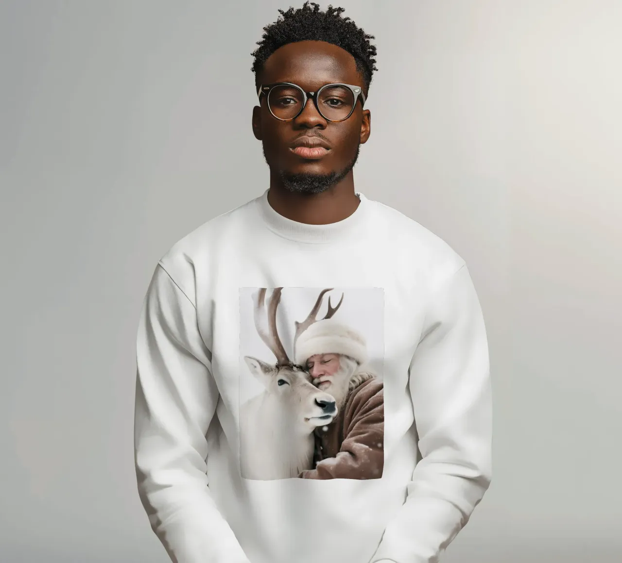 Santa And Deer felpa da treechild