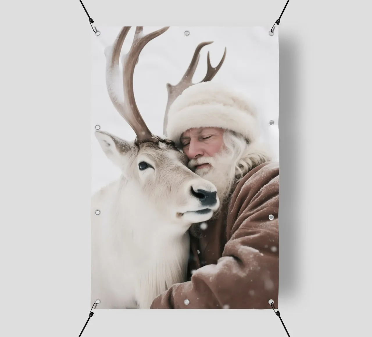 Santa And Deer telo in pvc da treechild