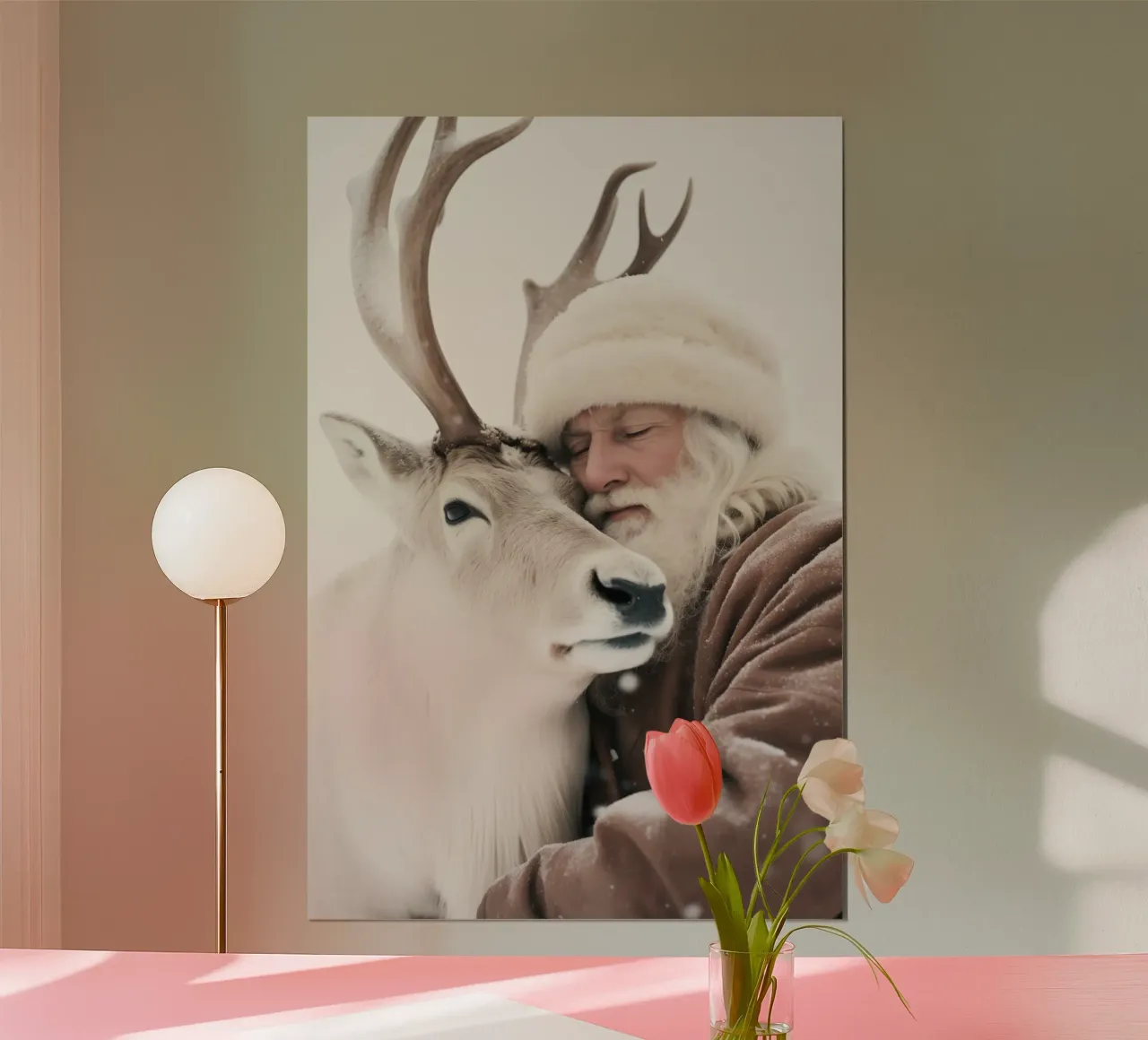 Santa And Deer poster da treechild