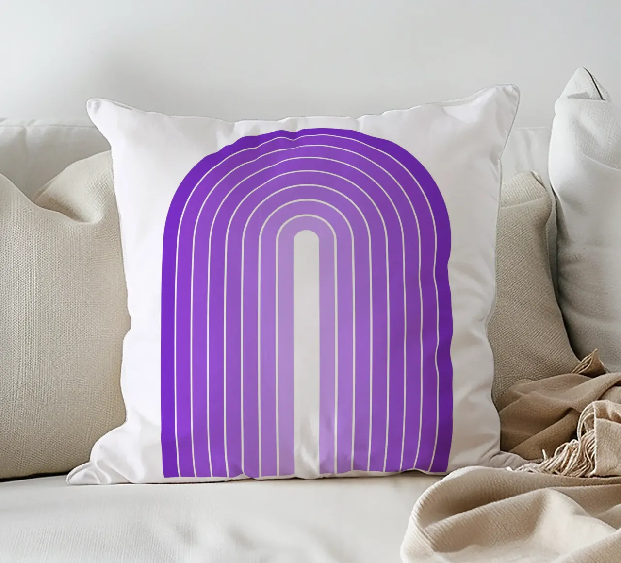 Arco viola Boho cuscino da Paigaam Studio