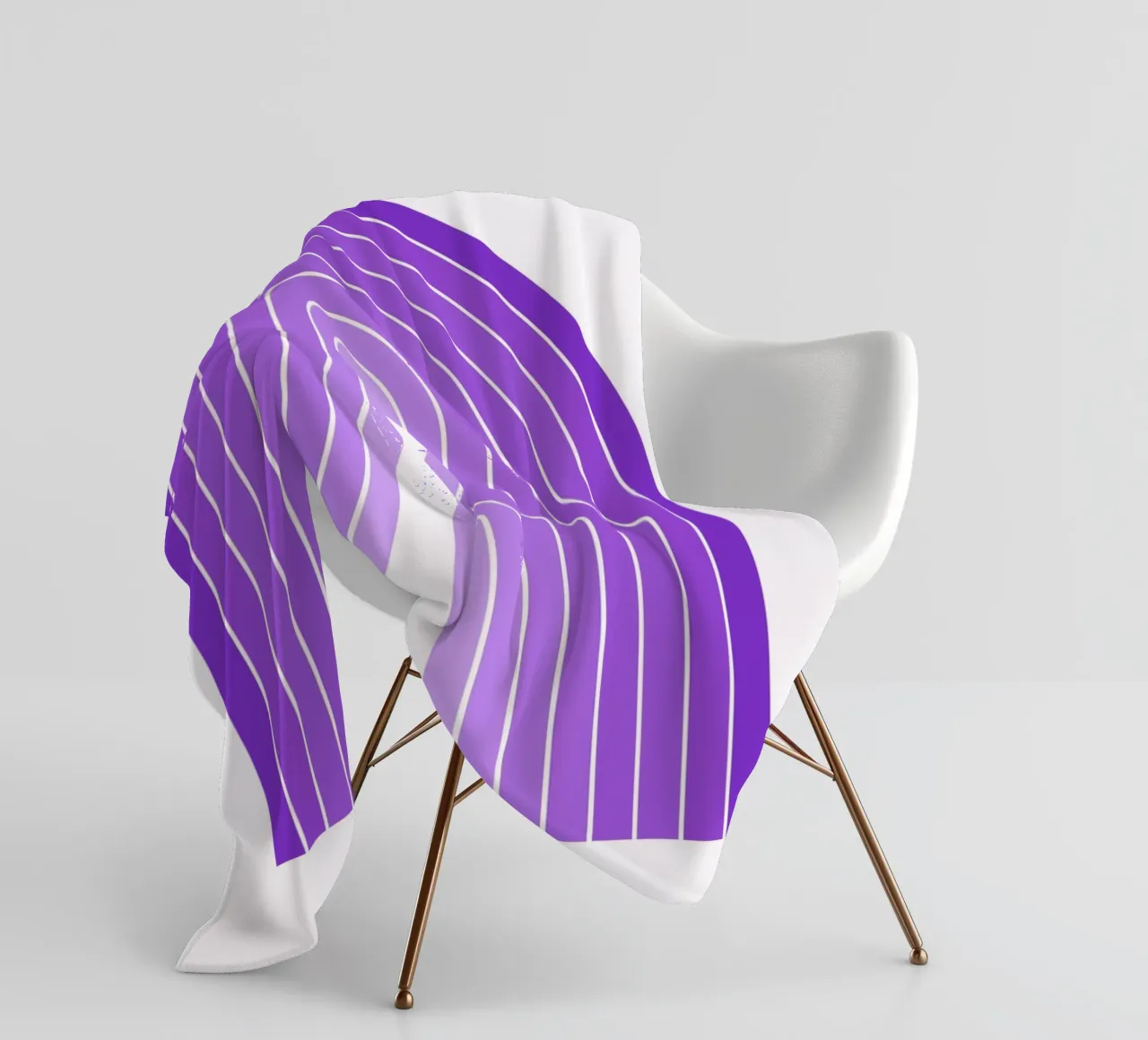 Arco viola Boho coperta in pile da Paigaam Studio