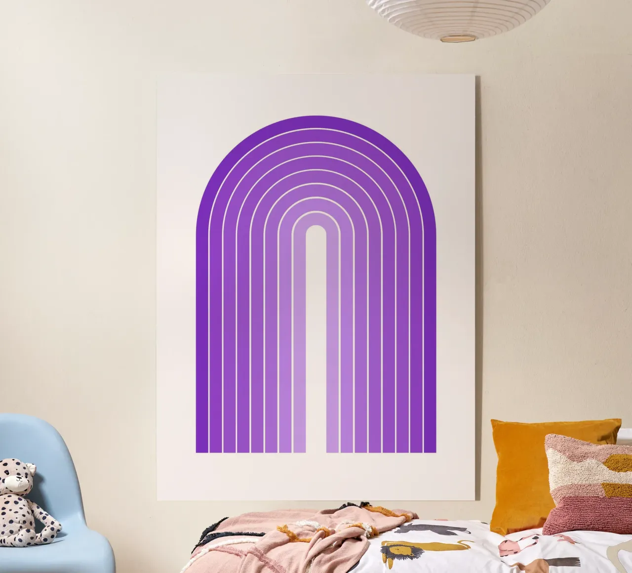 Arco viola Boho plexiglass da Paigaam Studio