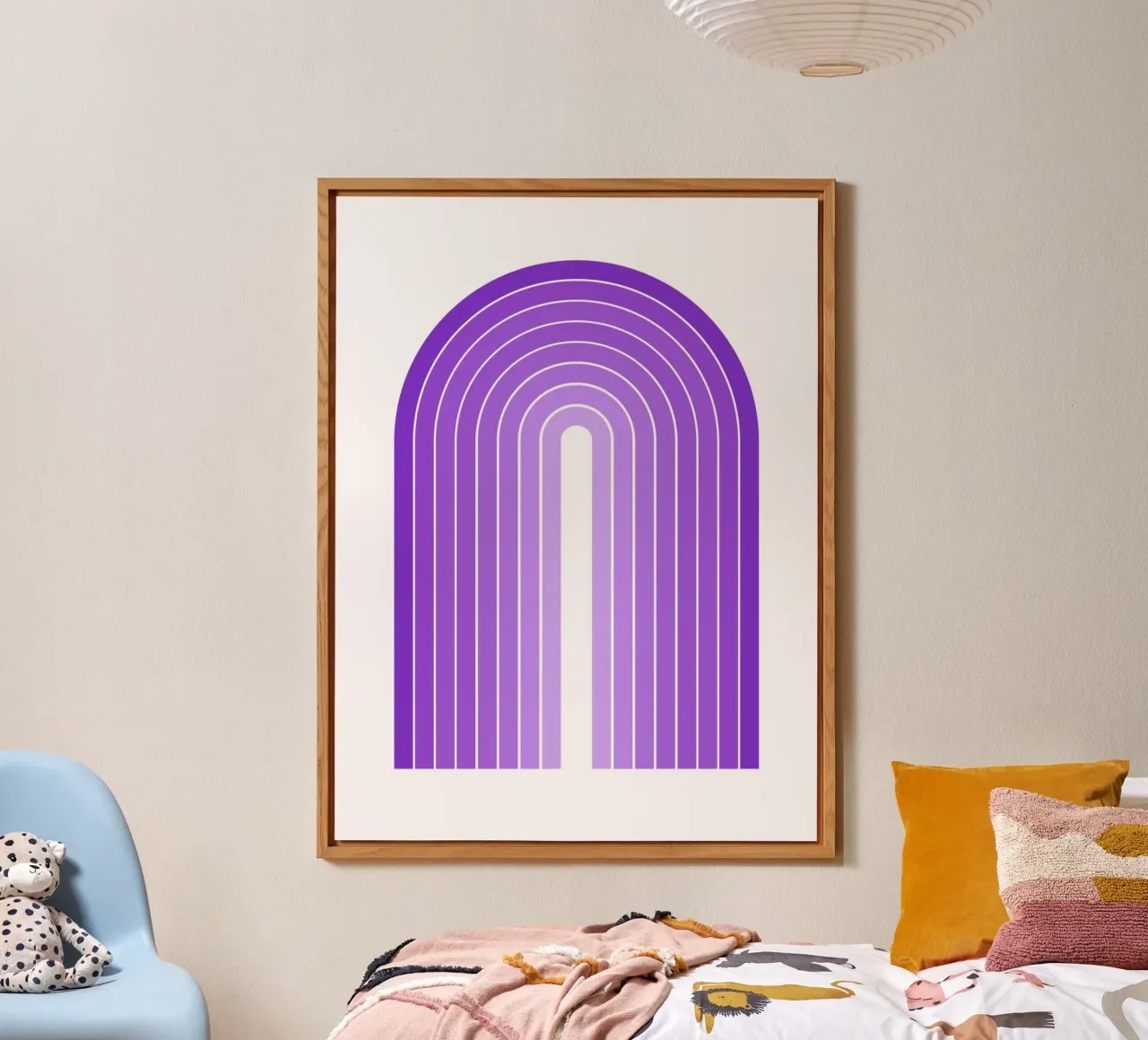 Arco viola Boho alluminio dibond da Paigaam Studio