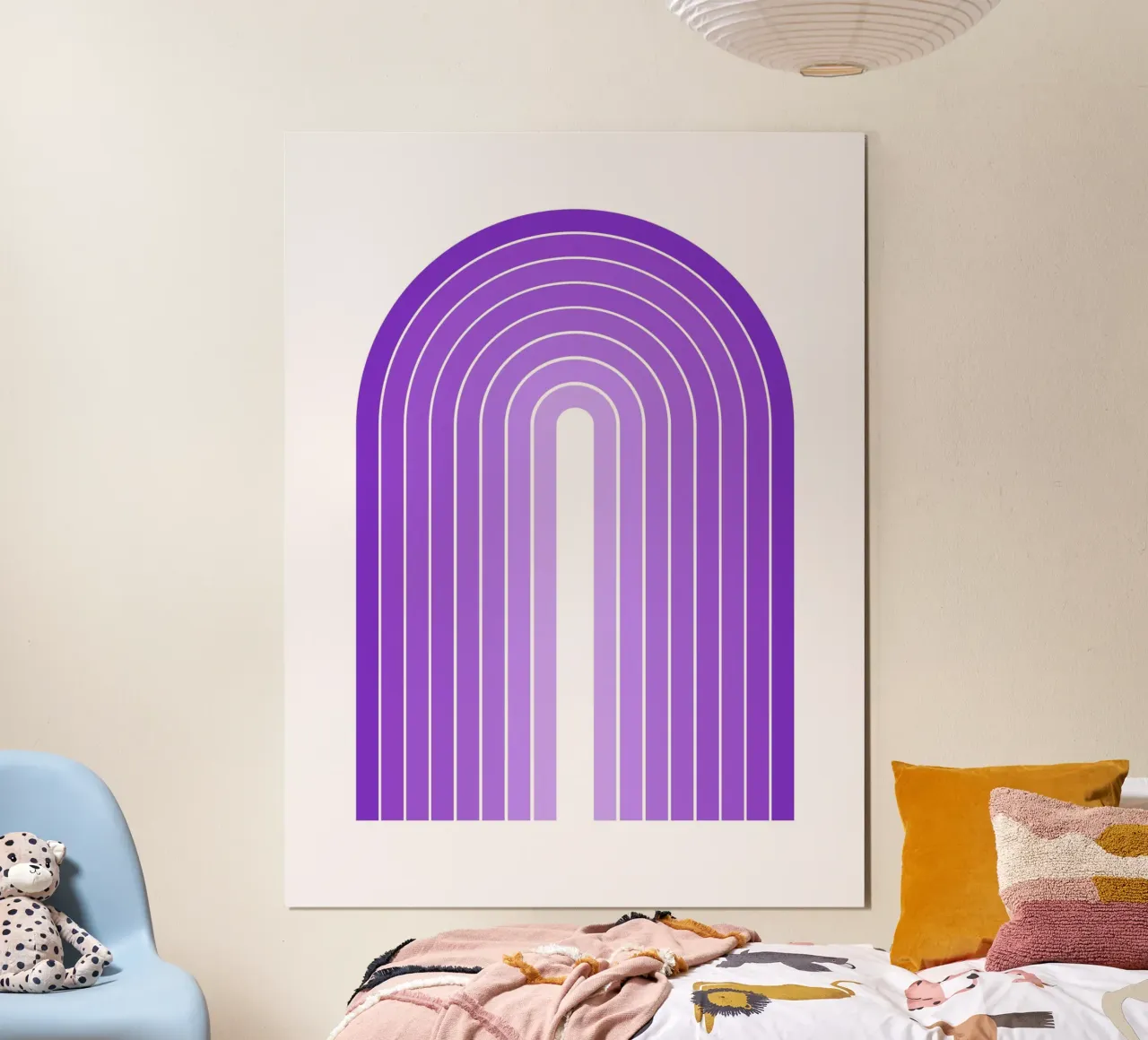 Arco viola Boho poster da Paigaam Studio