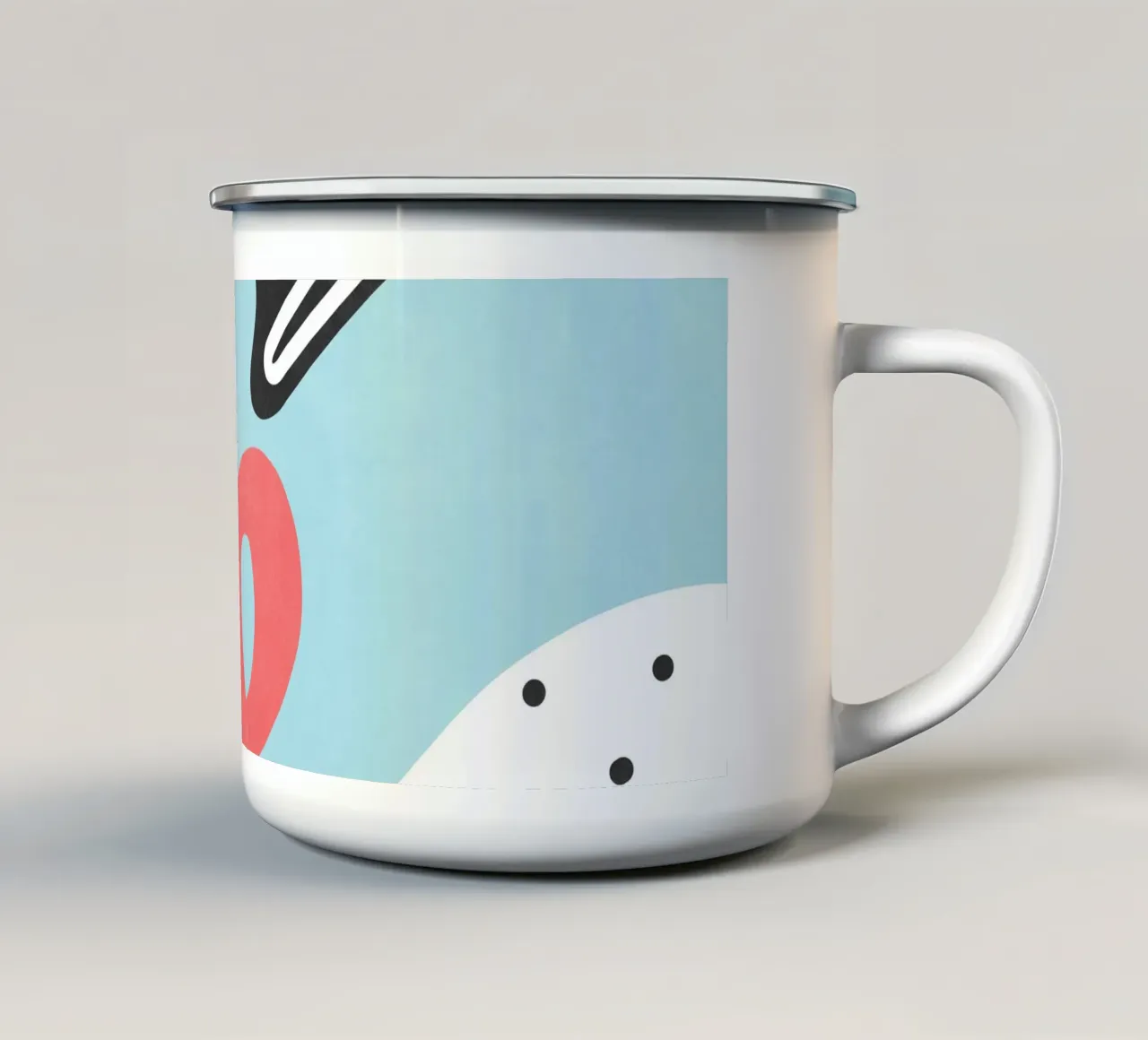 Onde 28 tazza in smalto da amini54