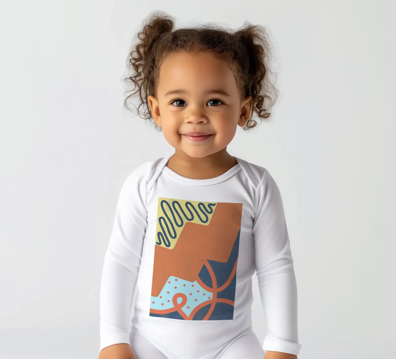 Waves 29 long-sleeve baby romper by amini54