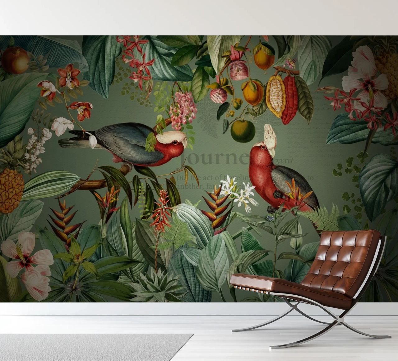 Vintage Mystic Tropical Birds Jungle photo wallpaper by Vintage World - Uta Naumann