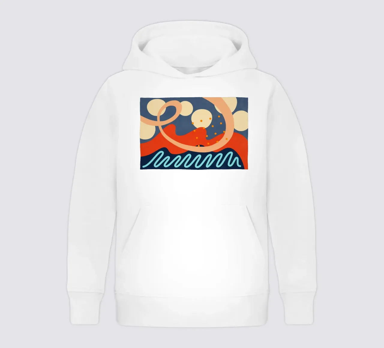 Waves 30 kids hoodie by amini54