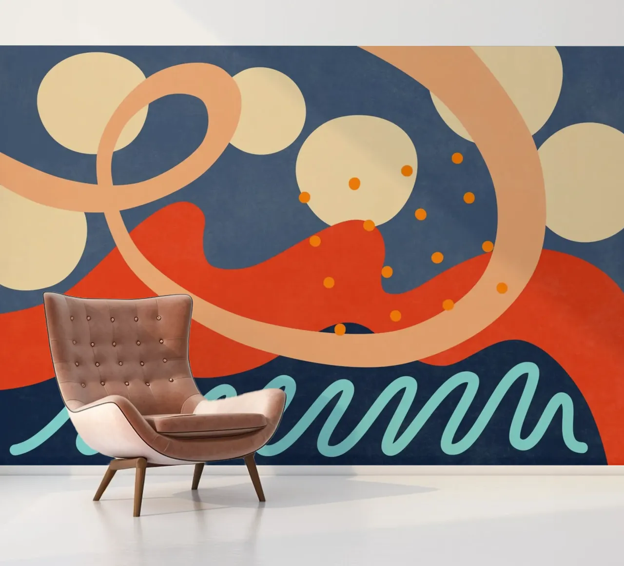 Golven 30 fotobehang van amini54